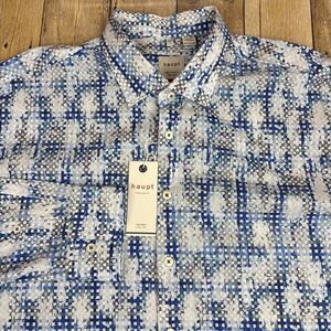 Haupt Mens Button Shirt  XXL 2XL Abstract Pattern NEW NWT